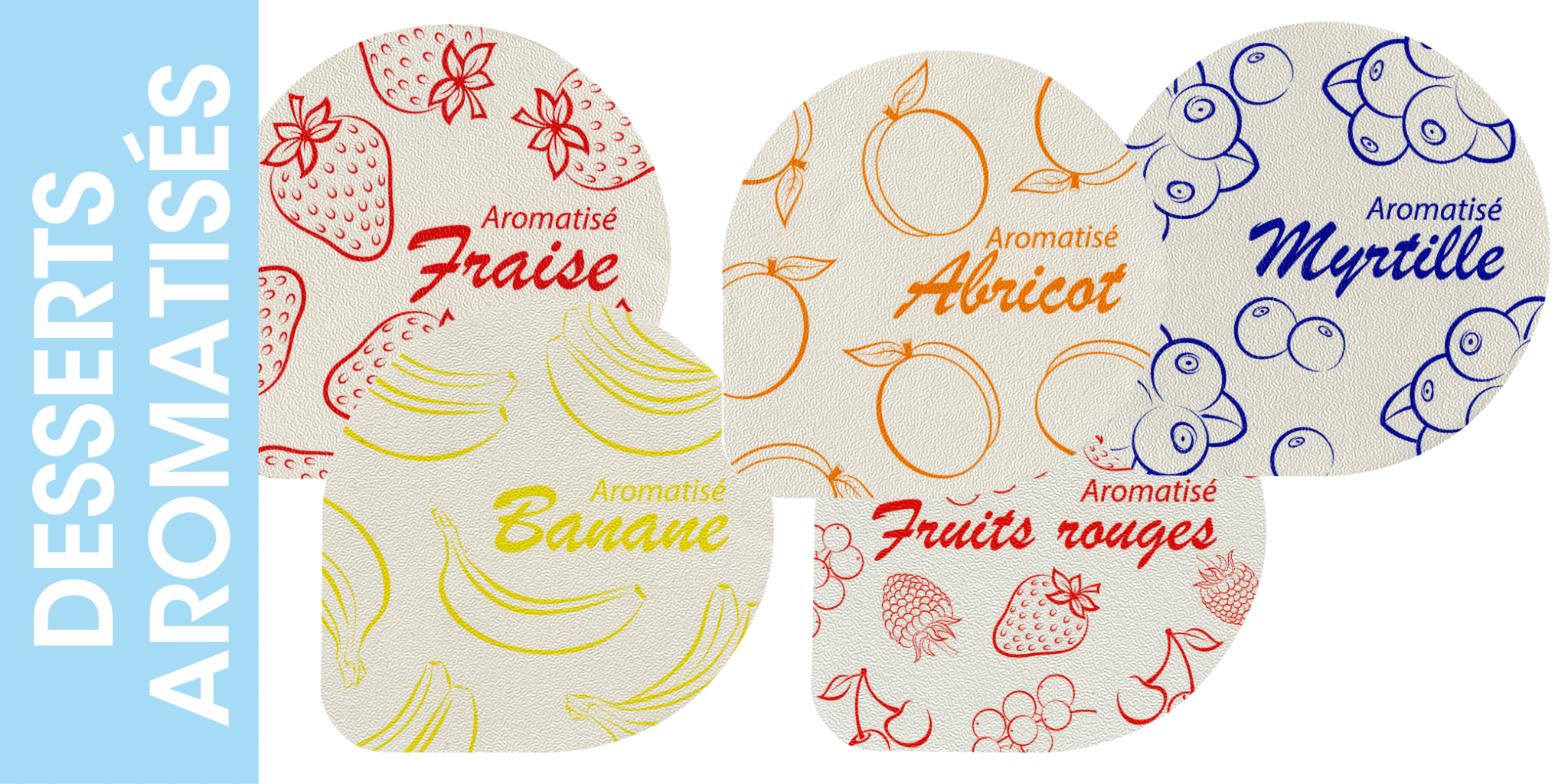 Flavoured yoghurt lids menu