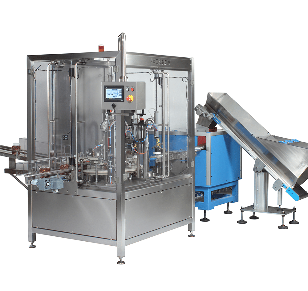 RMC 814 glass pot packaging machine