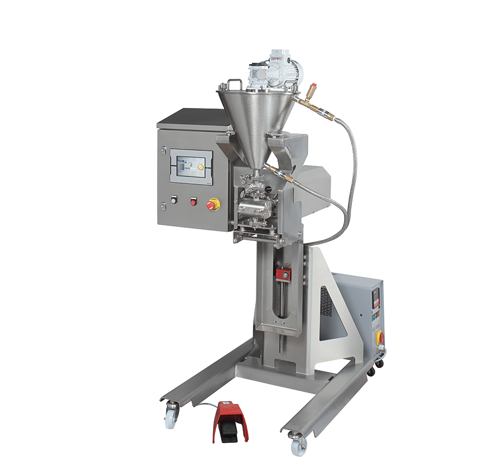 Packaging dispenser for the food and cosmetics industry