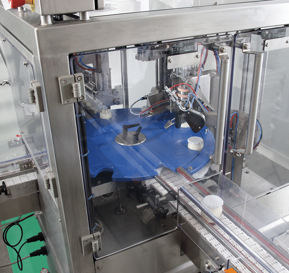 RMC Eco glass yoghurt tub filling machine