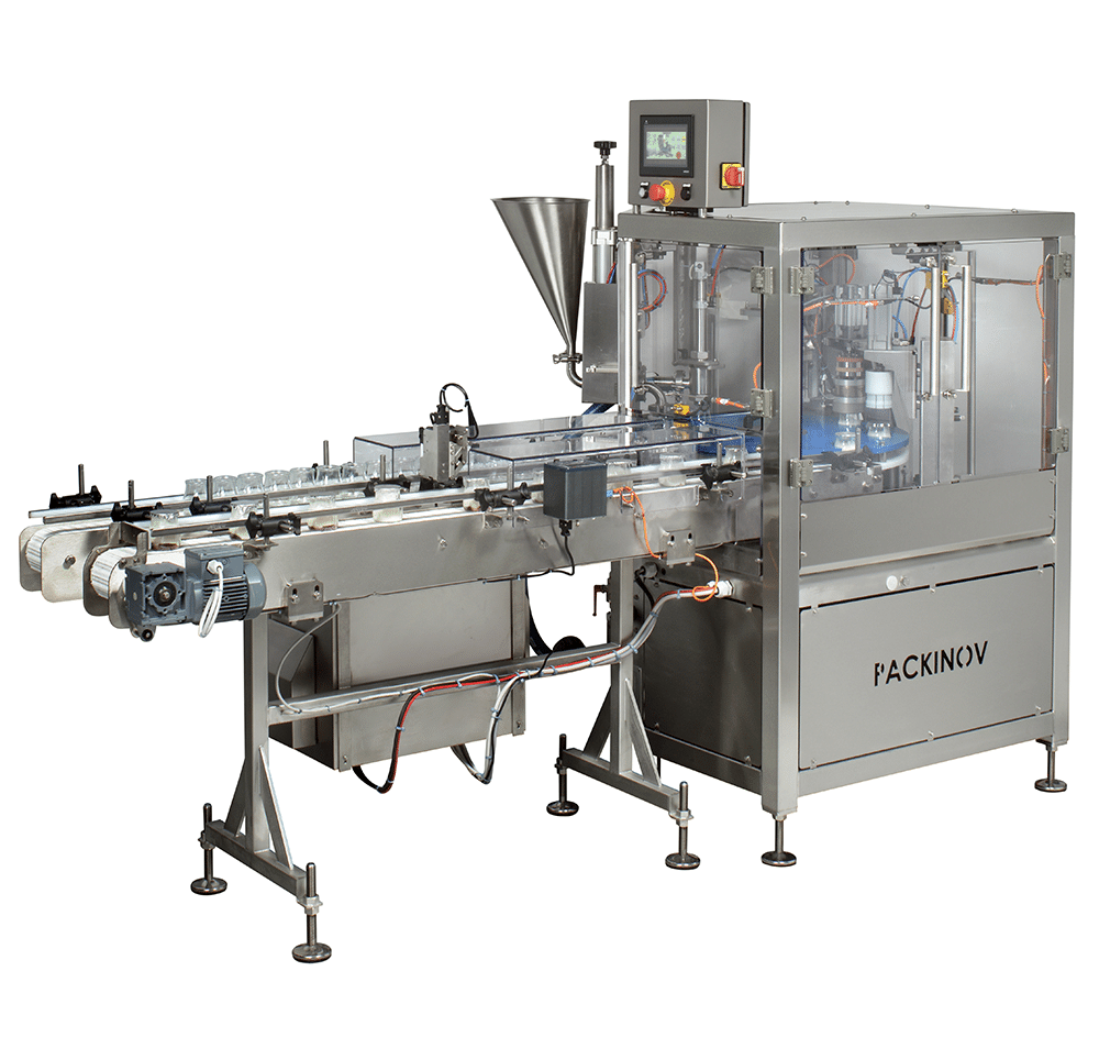 RMC Eco glass yoghurt tub filling machine