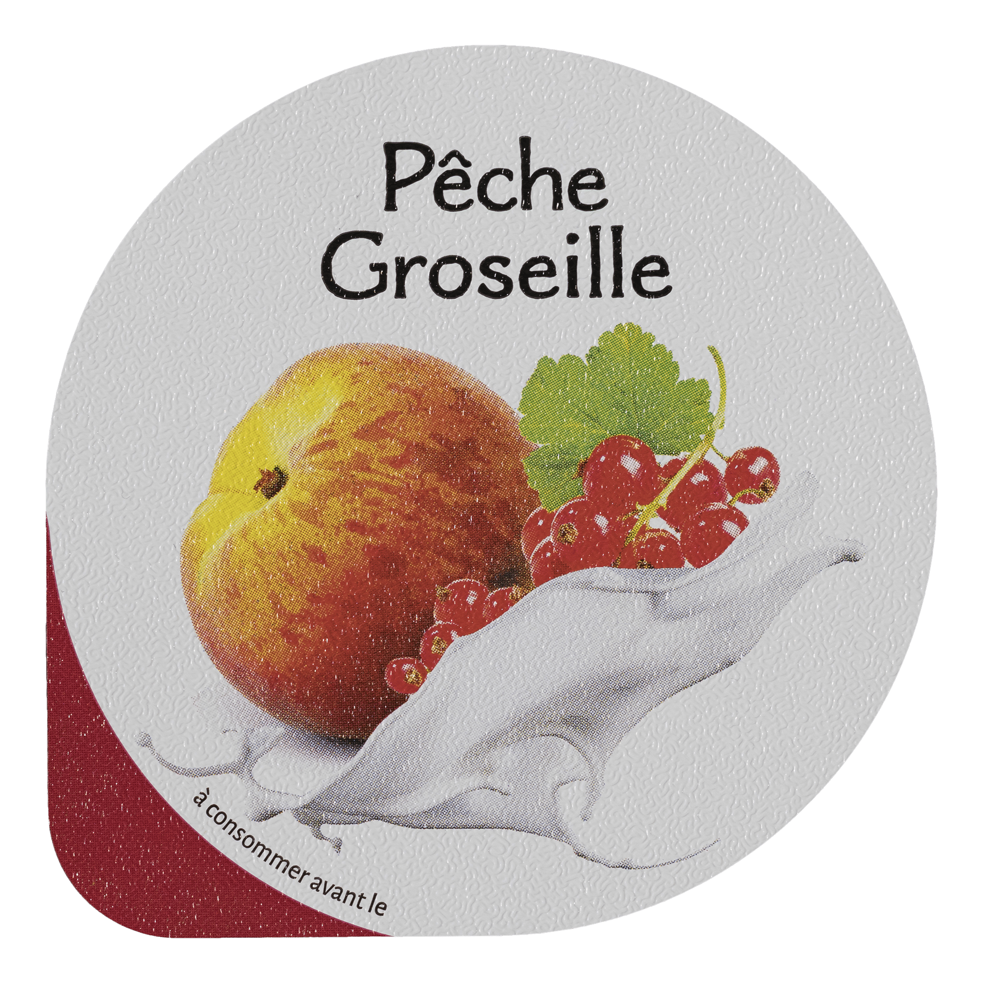 PACKINOV - Opercule GOURMANDISE - Peche Groseille